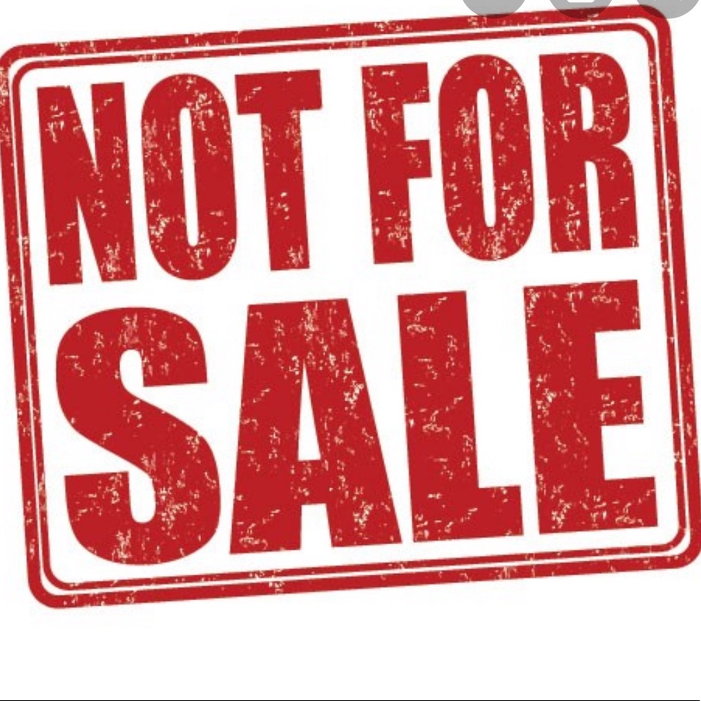 Not for sale-